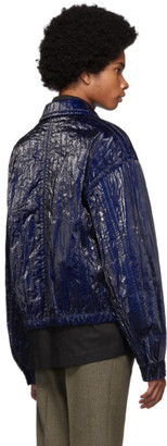 Dries Van Noten Blue Quilted Jacket