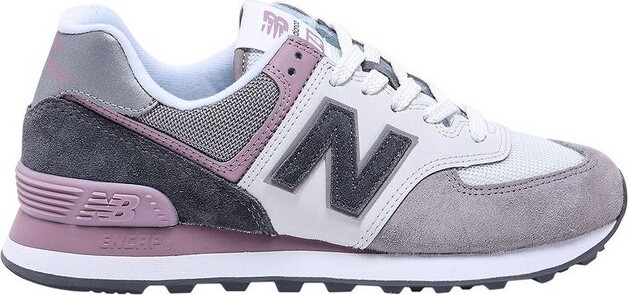 New Balance 574 Logo Patch Lace-Up Sneakers - ShopStyle