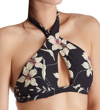 O'Neill Women's Standard Albany Floral Hi-Neck Bikini Top