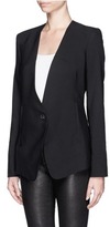 Thumbnail for your product : Nobrand Collarless fine wool smoking jacket