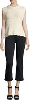 Thumbnail for your product : Current/Elliott The Kick Mid-Rise Stretch-Denim Jeans, Tar