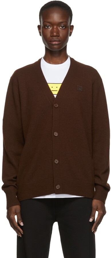 long chocolate brown cardigan