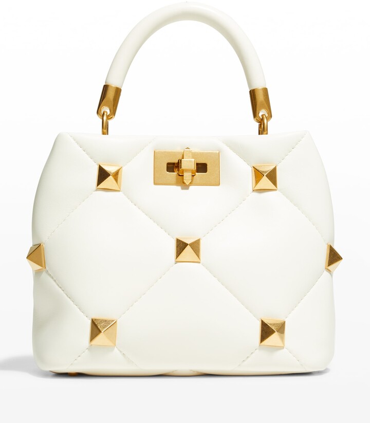 Valentino Garavani Roman Stud Small Quilted TopHandle Bag ShopStyle