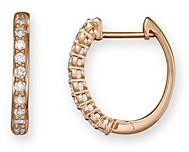 Bloomingdale's Diamond Hoop Earrings in 14K Rose Gold, .30 ct. t.w. - 100% Exclusive