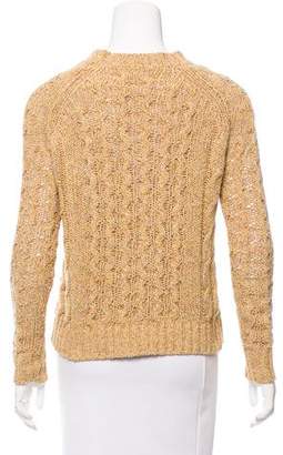 Billy Reid Cable-Knit Silk Sweater