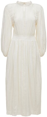 Etoile Isabel Marant Jaena Cotton & Viscose Gauze Midi Dress