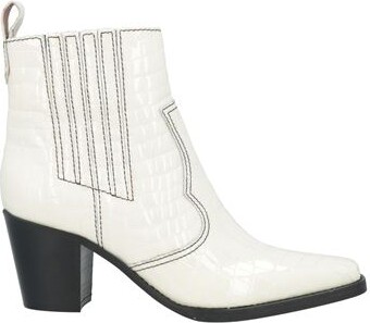 Ganni Women's White Boots ShopStyle