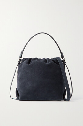 Clare V. Blue Suede Leather Trim Tote
