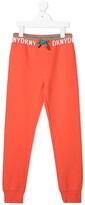 Thumbnail for your product : DKNY Logo-Tape Cotton Track Pants