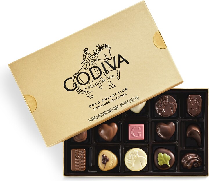 Assorted Chocolate Gold Gift Box, 15pc.