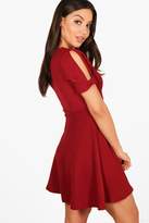 Thumbnail for your product : boohoo Sleeve Detail Skater Dress