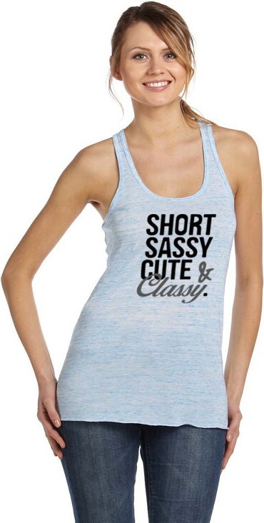 Etsy Sassy Racerback Tank Top, Cute & Classy, Women's Performance Wear