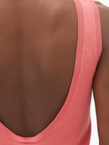 Thumbnail for your product : Sara Lanzi Scoop-back Knitted Tank Top - Coral