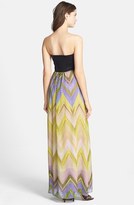 Thumbnail for your product : Jessica Simpson Strapless Print Maxi Dress