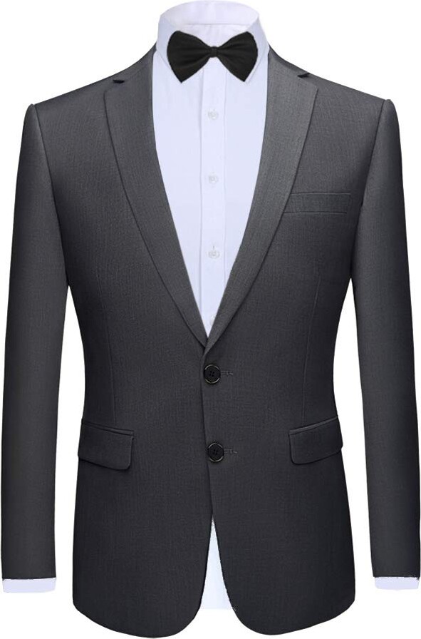 Allthemen Mens Casual Blazer Slim Fit Formal Business Suit Jackets One Button Single Breasted Tuxedo Jacket Smart Blazer 