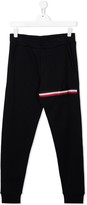 Thumbnail for your product : Moncler Enfant TEEN logo stripe track trousers