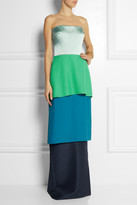 Thumbnail for your product : Roksanda Ilincic Lisson tiered satin, crepe and dupion gown