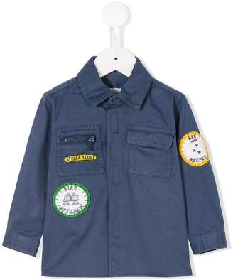 Stella McCartney Kids badge embroidered shirt