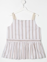 Thumbnail for your product : BRUNELLO CUCINELLI KIDS Sleeveless Square Neck Top