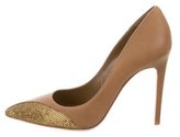 Thumbnail for your product : Rene Caovilla Crystal-Embellished Pointed-Toe Pumps w/ Tags