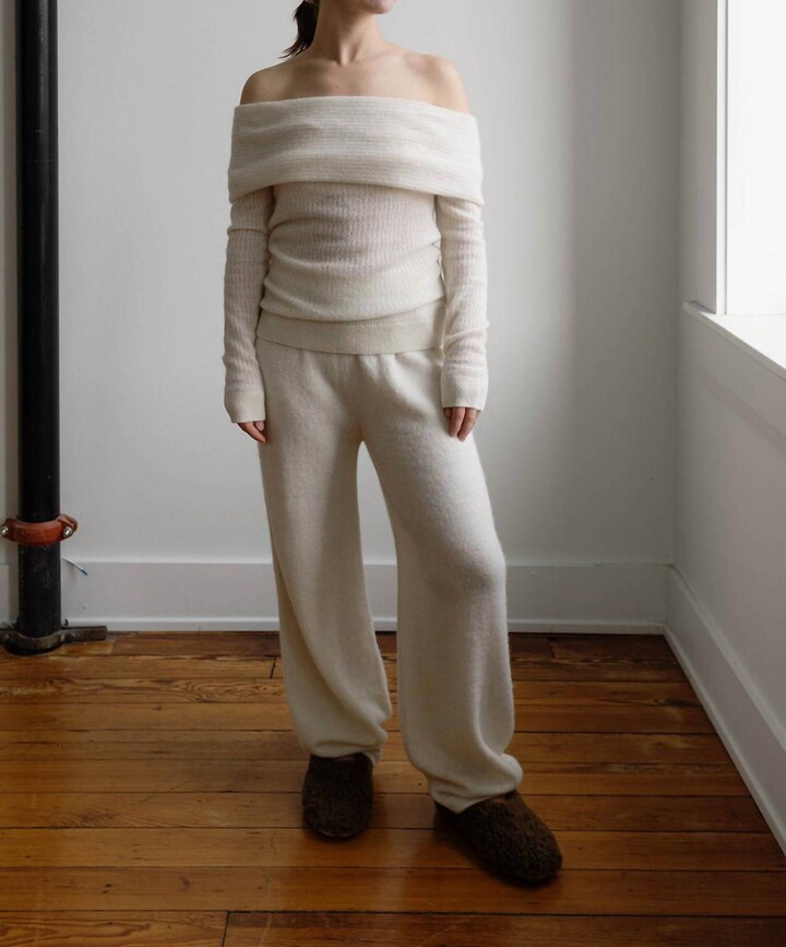 Fringe Andrea Pants In White