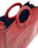 Thumbnail for your product : Fendi Runaway Medium Perforated Logo Leather Tote - Womens - Red Multi