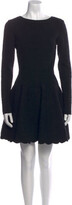 Bateau Neckline Mini Dress 