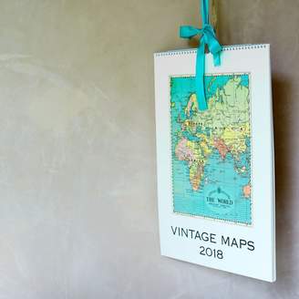 Graham and Green Vintage Maps Calendar 2018