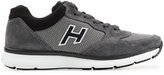 Thumbnail for your product : Hogan Suede and Mesh Sneakers