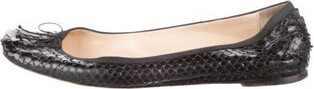 Christian Louboutin Snakeskin Ballet Flats