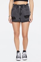Thumbnail for your product : Forever 21 Paperbag High-Rise Denim Shorts