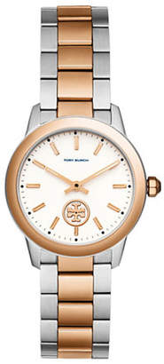 Tory Burch Collins Two-Tone Stainless Steel Link Bracelet Watch