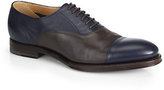 Thumbnail for your product : Gucci Contrast Leather Lace-Up Shoes