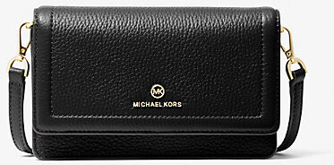 Michael Kors Jet Set Small Pebbled Leather Smartphone Convertible Crossbody  Bag - ShopStyle
