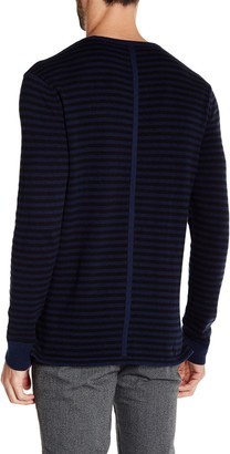 Kenneth Cole New York Striped Crew Neck Sweater