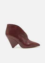Thumbnail for your product : Isabel Marant Adenn Point Toe Ankle Boots Burgundy