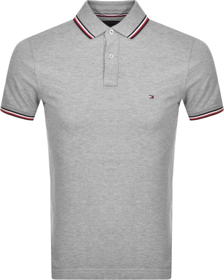 grey tommy hilfiger polo