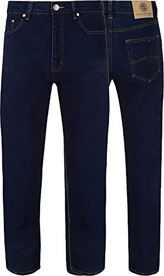 Kam. Mens Big and Tall Jeans Big Size Jeans for Men King Size Stretch