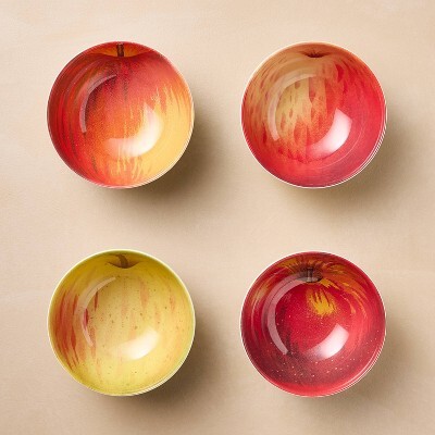 4pk 12oz Melamine Apple Dining Bowls - John Derian for Target