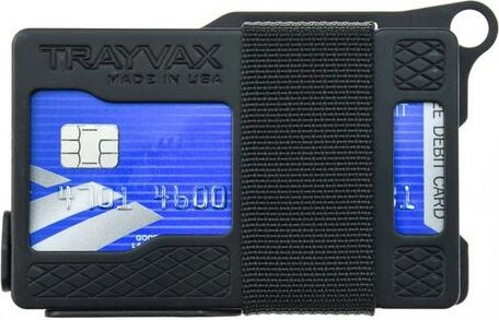 Trayvax Wallets Armored Summit Card Holder Shadow Black