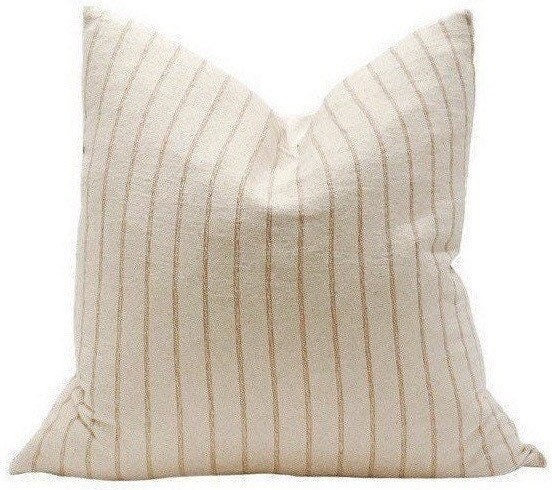 Etsy Hattie Brown || Stripe Light Brown Pillow Cover - ShopStyle Euro Sham