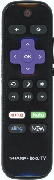 Dan's Originals HisenseHU-RCRUS-202019RokuTVRemoteControl|IR|Netflix|Hulu|Sling|AT&TNOW-HURCRUS20BlackSubstitute