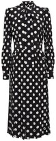 Thumbnail for your product : Dolce & Gabbana Polka-dot silk midi dress