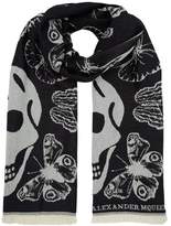 Thumbnail for your product : Alexander McQueen Oversized Metamorphosis Wool Scarf
