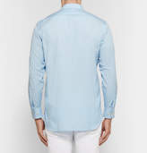 Thumbnail for your product : Burberry Slim-Fit Stretch-Cotton Poplin Shirt - Men - Sky blue