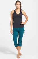 Thumbnail for your product : Prana 'Cassidy' Ruched Foldover Capri Leggings
