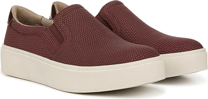 Women's Dr. Scholl's Madison Sneakers 7 Red Slip-On Comfort Casual Shoes TF6672