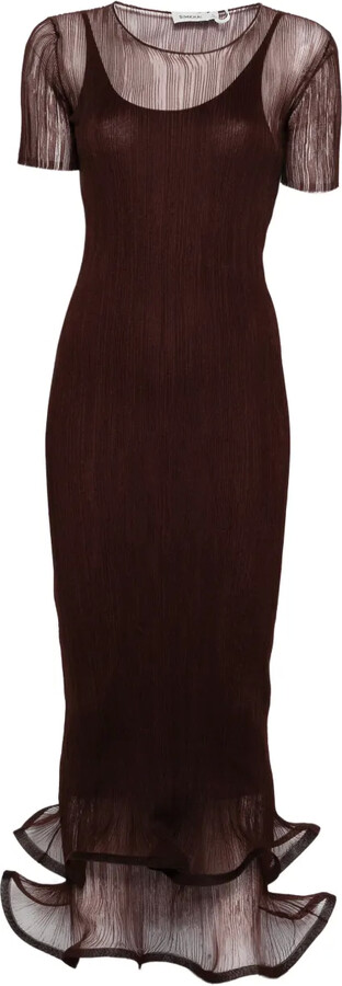 Simkhai Ruffled Selena Midi Dress