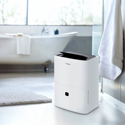 Whirlpool 50 Pint Energy Star Certified Dehumidifier with Pump in White