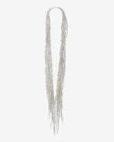 Thumbnail for your product : Fallon Classique Long Fringe Necklace: Silver
